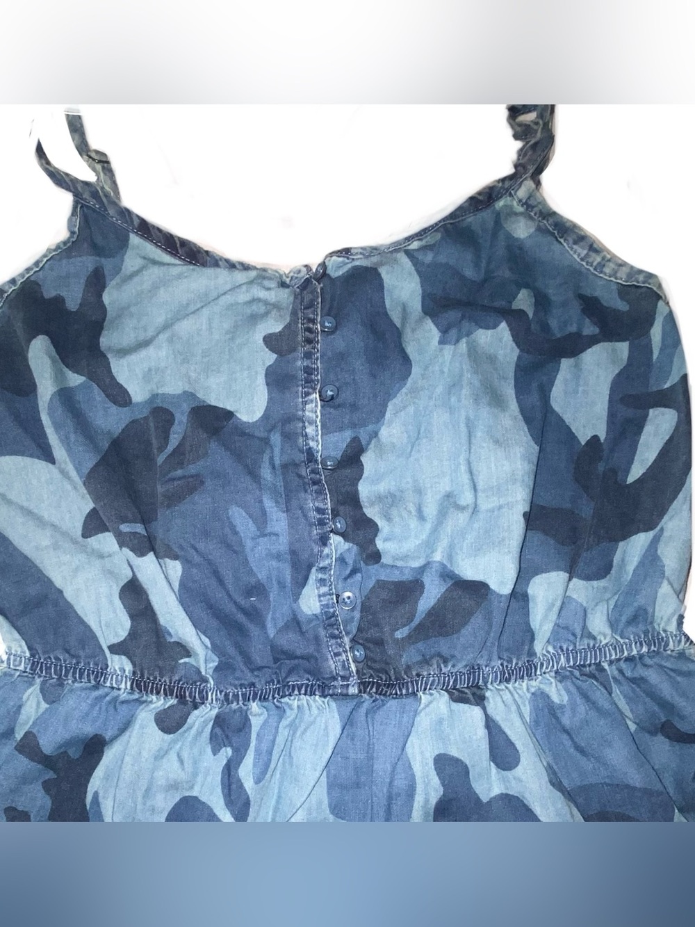 Vintage Arizona Jean Co. Blue Camo Belled Tank
